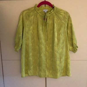 current Air snakeskin pattern blouse